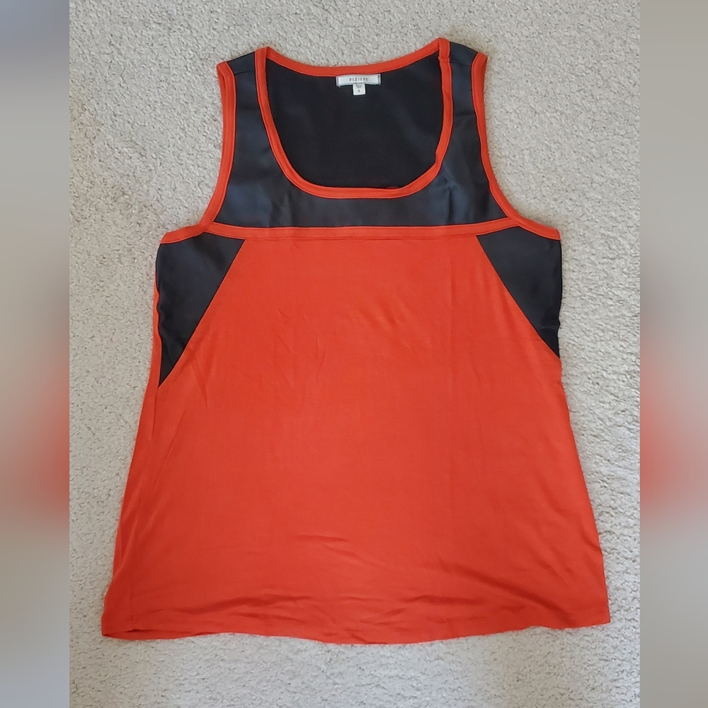 Orange and Black Top
